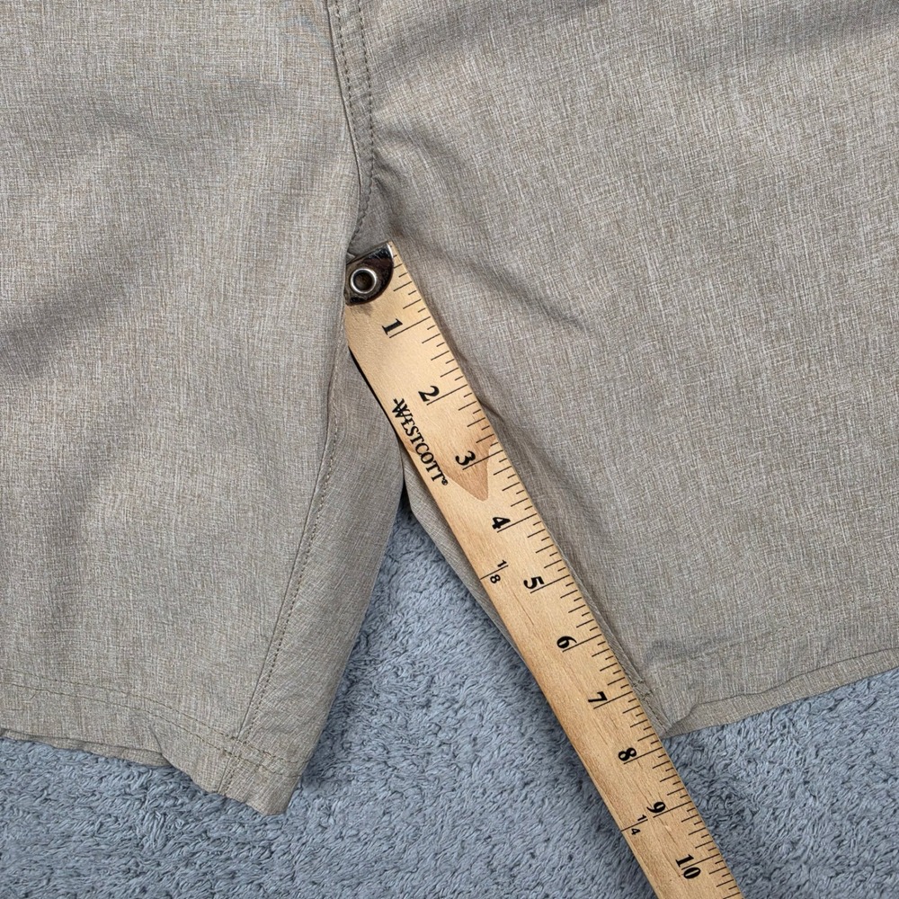 Hook & Tackle Hybrid Shorts Mens 38 Tan Hi-Tide Performance Fishing Stretch 8in - Picture 7 of 10